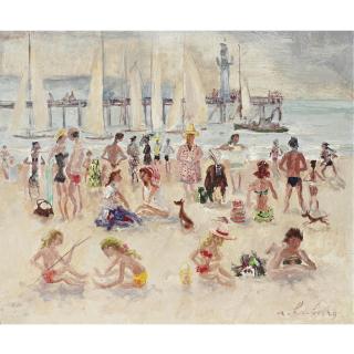 André Hambourg - La Plage À Midi