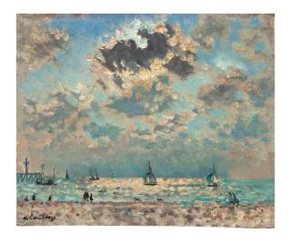 André Hambourg - L\'apres midi sur la plage