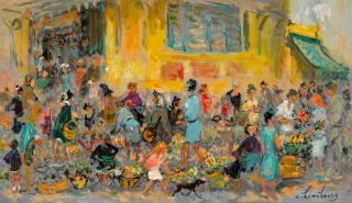 André Hambourg - Le marché de Menton