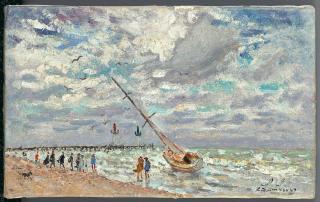 André Hambourg - Le voilier échoué (gros temps)