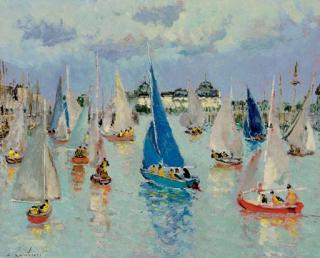 Andre Hambourg - L\'école de voile (Deauville)