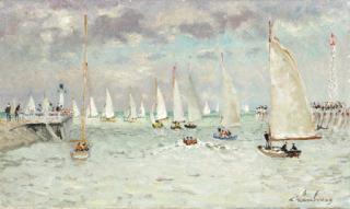 André Hambourg - Les yachts sortent Deauville