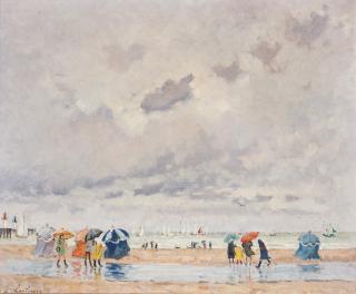 André Hambourg - Temps pluvieux, à Trouville