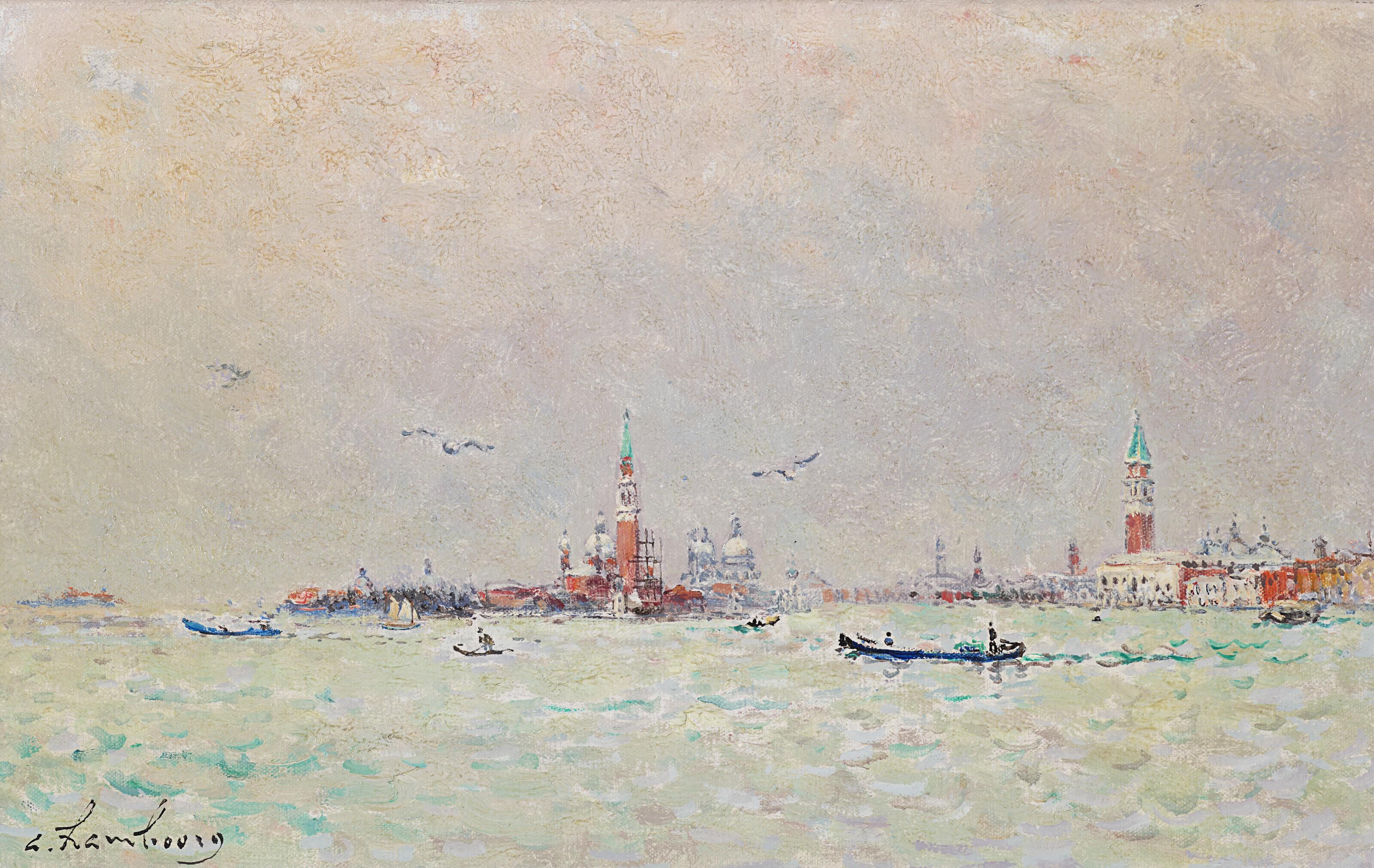 André Hambourg - Vers le bassin Saint Marc, Venise