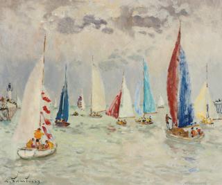 André Hambourg - Vers Les Régates (Deauville)