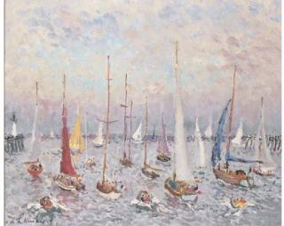 André Hambourg - Voiliers à Deauville