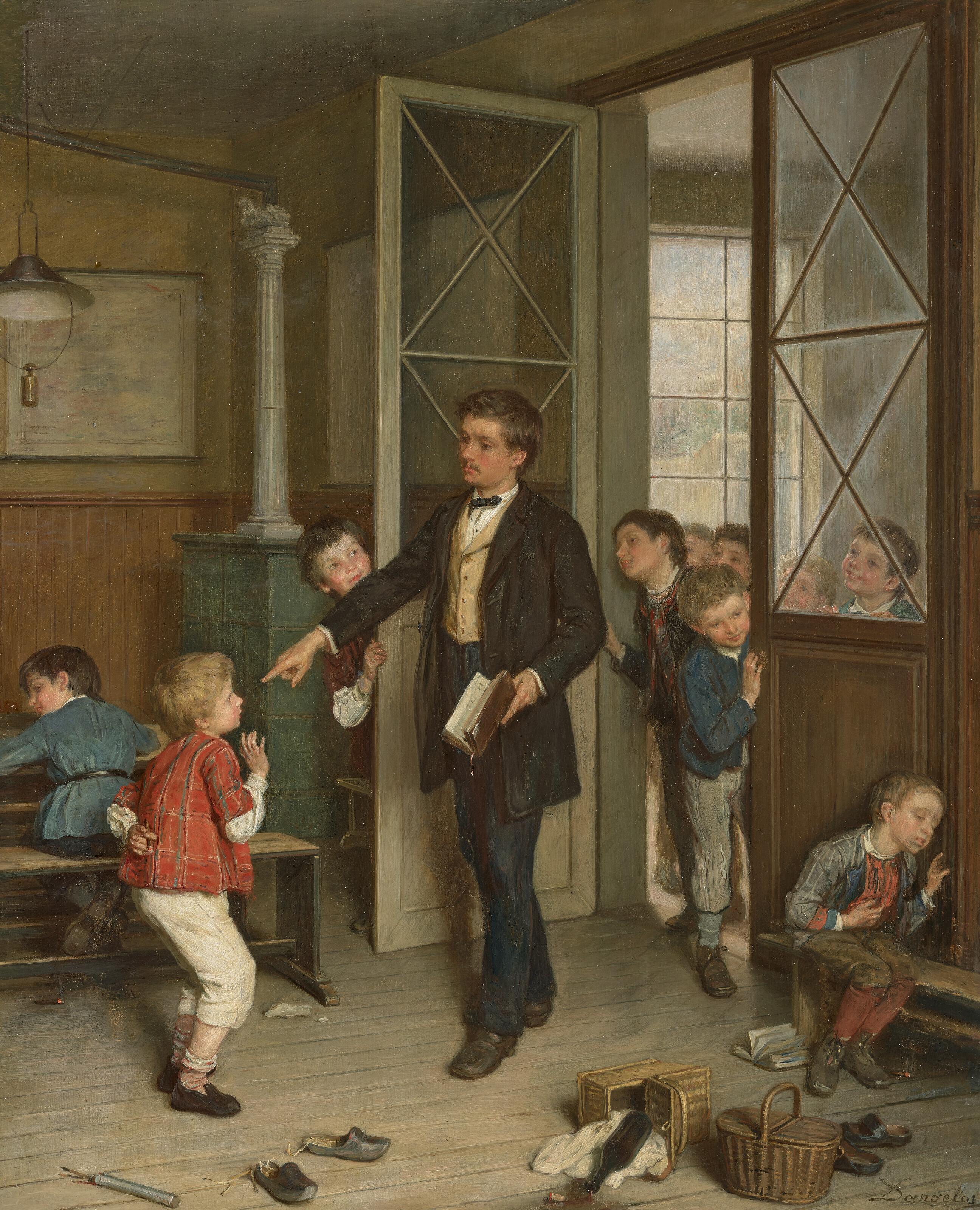 André Henri Dargelas - Les petits fumerurs pris sur le fait