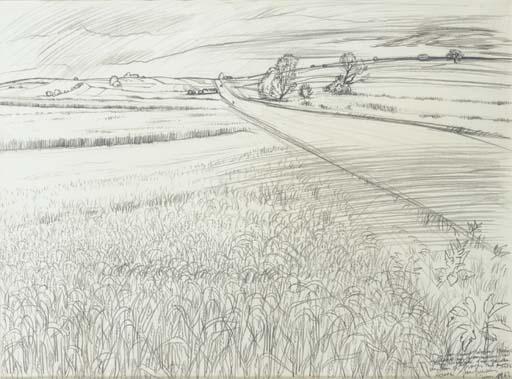 Andre Jacquemin - Paysage de campagne