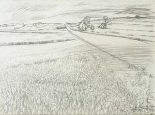 Andre Jacquemin - Paysage de campagne