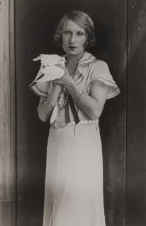 André Kertész - Portrait of Woman and Bird, c. 1927
