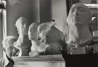 André Kertész - Self-Portrait with Life Masks