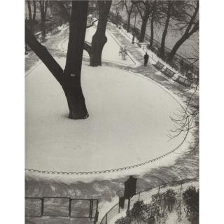 André Kertész - \'Vert-Galant\' (The Vert-Galant Garden In Winter, Paris)