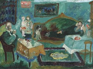 André Lanskoy - Family in an interior