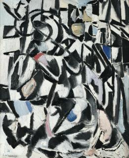 André Lanskoy - Les Ombres Persévérantessigned; Titled And Dated 58 On The Back; Oil On Canvas.