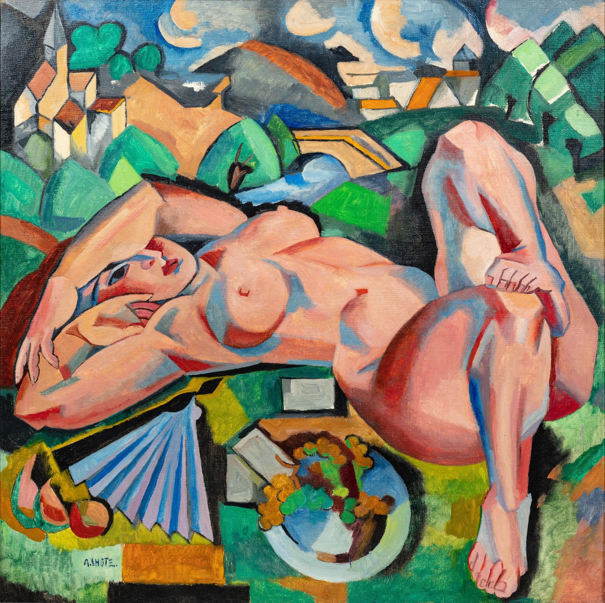 André Lhote - La Bacchante ou Nu allongé dans la campagne