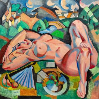 André Lhote - La Bacchante ou Nu allongé dans la campagne