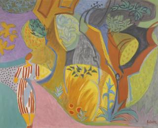 André Lhote - La Promenade Or Promeneuse Sous Bois