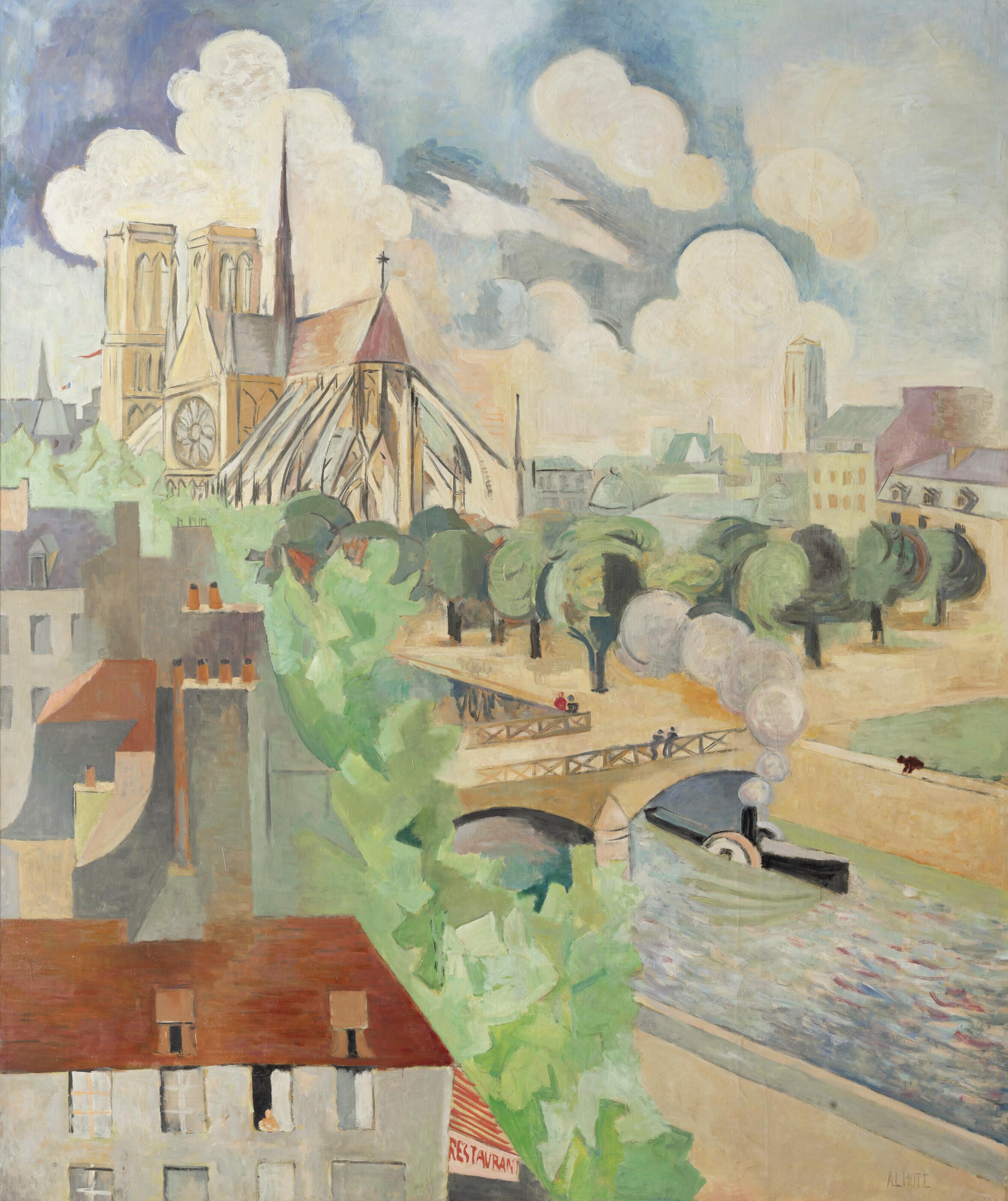André Lhote - La Seine et Notre-Dame de Paris