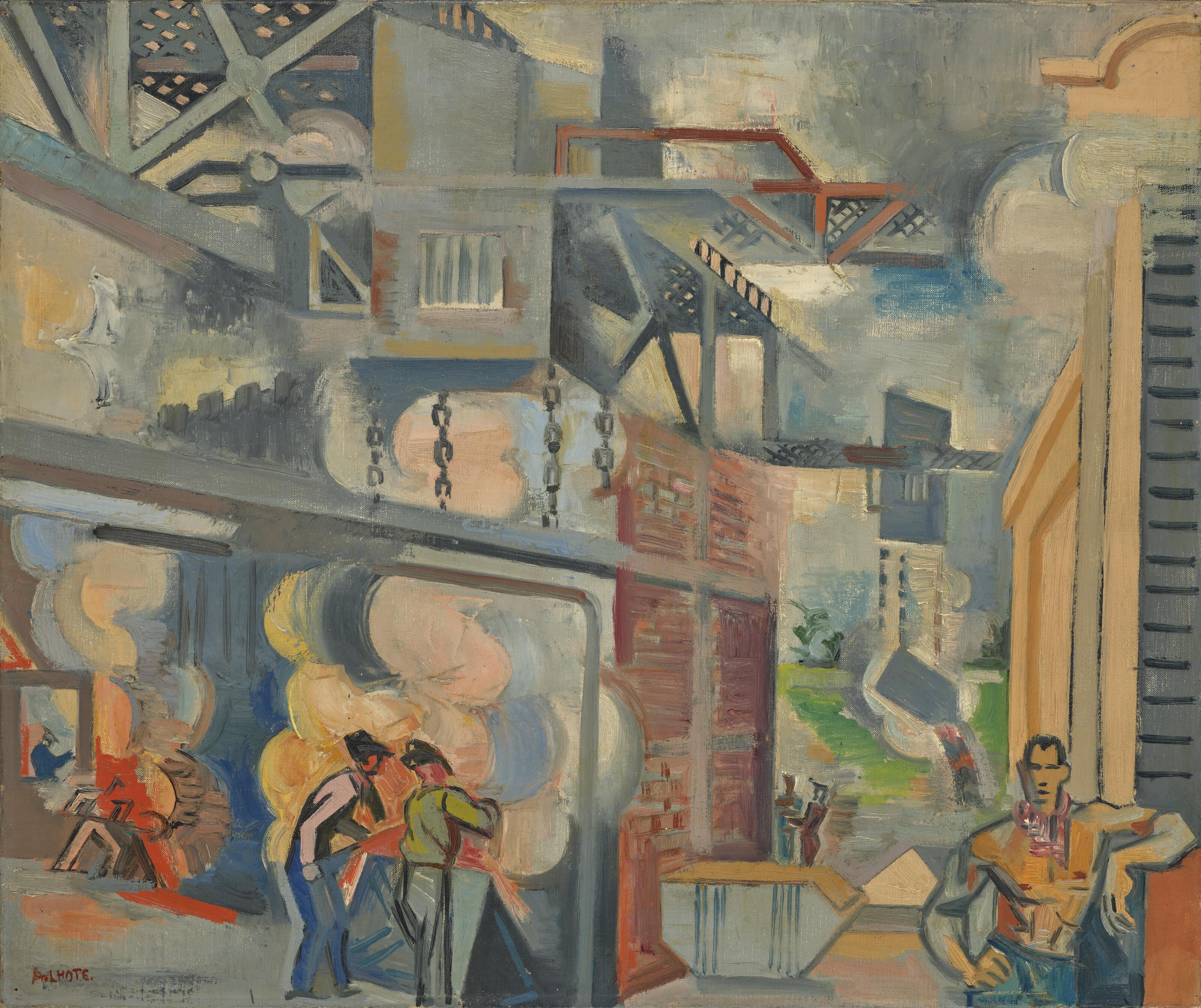 André Lhote - L\'Usine à gaz (esquisse pour la décoration du Palais de la Découverte)