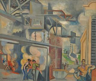 André Lhote - L\'Usine à gaz (esquisse pour la décoration du Palais de la Découverte)