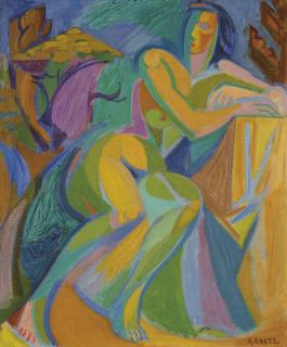 André Lhote - Nu Aux Draperies