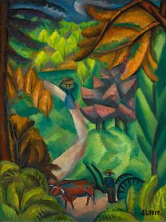 André Lhote - Paysage À La Charrette