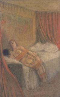 André-Louis-Armand Rassenfosse - Akëdysséril; Le tueur de cygnes; La céleste aventure; et Impatience de la foule, d\'après Les Histoires souveraines de Villiers de l\'Isle-Adam