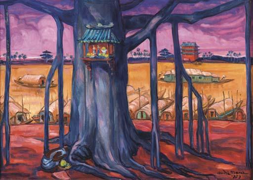 Andre Maire - L\'autel dans l\'arbre près du fleuve (The altar on the tree near the river)