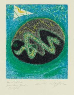 Andre Masson - [Blue Serpent], Print One from the unpublished Les Poèmes de Saint-Pol Roux (see S. & C. p. 288, no. 7)
