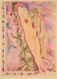 André Masson - Daphnis und Chloe (Aus: Louis Aragon. Les Amants Célèbres).