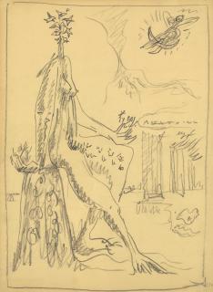 André Masson - Etude pour Anatomie de mon Univers