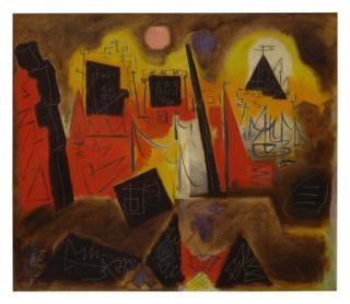 André Masson - La Rochelle, Jaune, Rouge, Orange