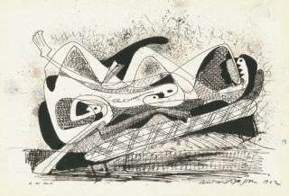 Andre Masson - Le Lit Hanté