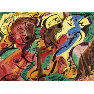 André Masson - Le Pèlerin Et Les Amoureux