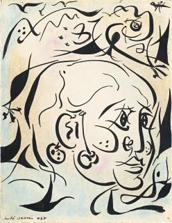 André Masson - L\'enfant au caméléon (Portrait de Luis)