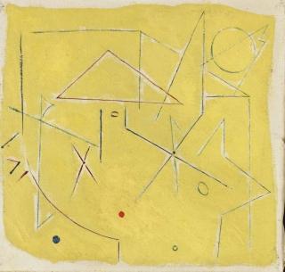 André Masson - Masque devant une maison