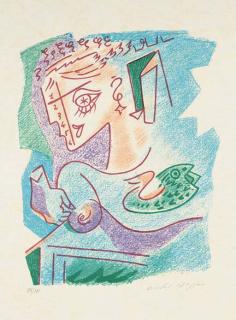 André Masson - Patrick Waldberg: Une Etoile de Craie, Au Pont des Arts/Galerie L. Weill, Paris, 1973 (Cramer 97)