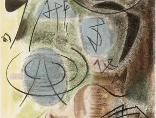 Andre Masson - [Untitled]; and [La brume dans la vallée de l\'arc] (not in S.)