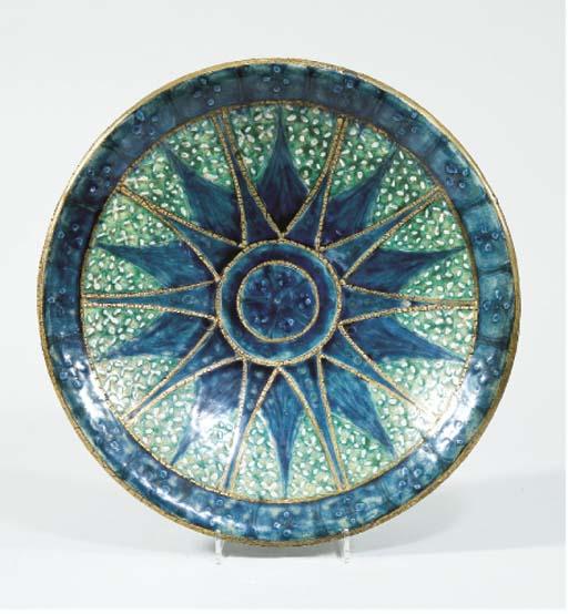 Andre Metthey - Grand Plat Circulaire Sur Talon