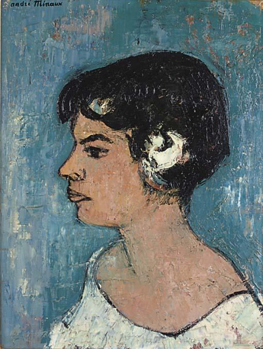 André Minaux - Portrait de femme