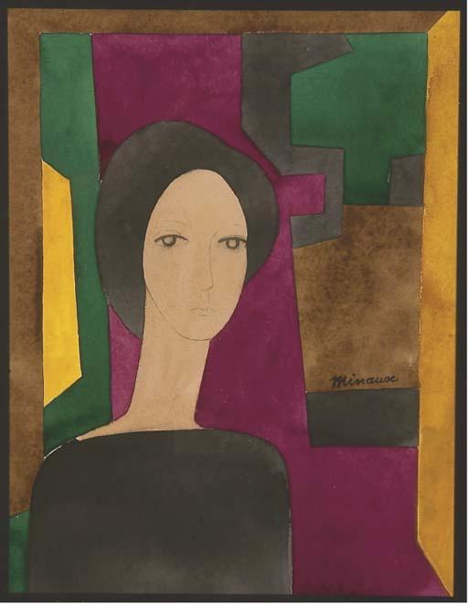 Andre Minaux - Portrait de femme