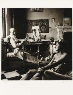 André Ostier - Matisse dans son atelier, Nice