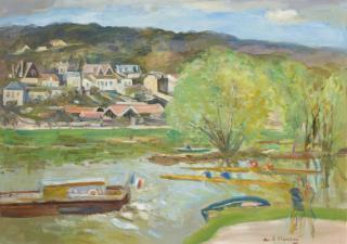 Andre Planson - Bord de Seine à La Ferté