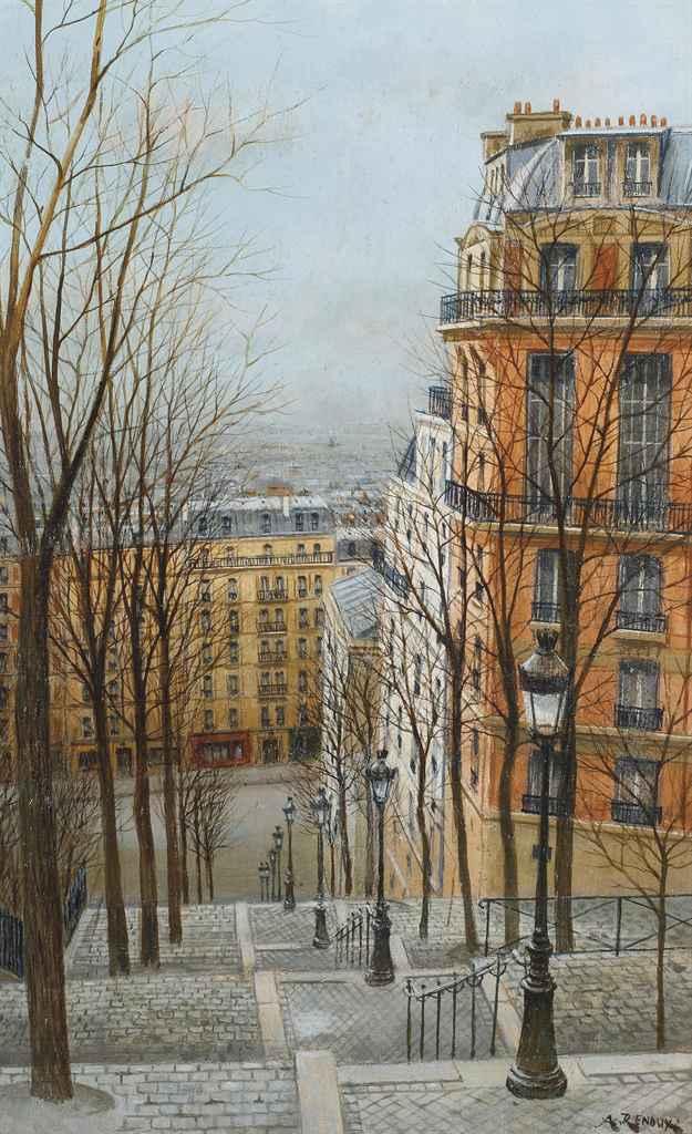 André Renoux - Rue Foyatier à Paris