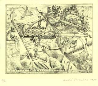 André Thomkins - 4 Bll. Figürliche Motive