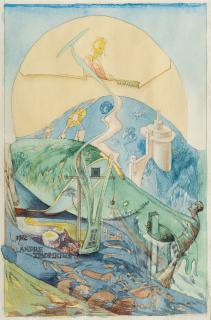 André Thomkins - Landschaft mit Flut