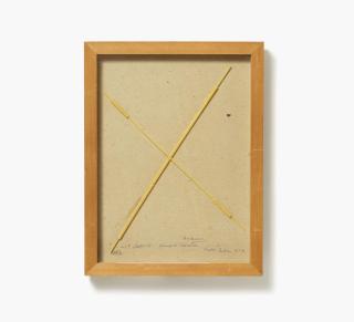 André Thomkins - »mit Spaghetti genudelte Macaroni ‘Balance’»