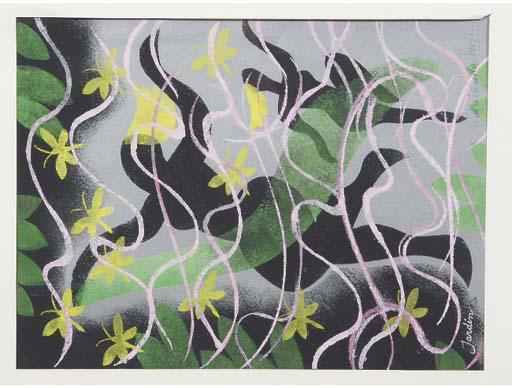 André van der Vossen - Jardin - A Garden With Butterflies