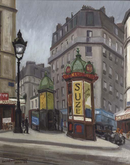 André van der Vossen - Parisian streetcorner