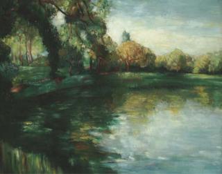 André Vignoles - L\'étang de Corot à Ville d\'Avray